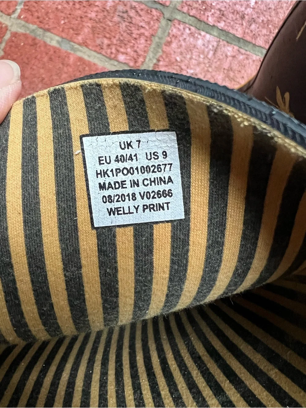 Joules Women’s Welly Black Rain boots with Gold Dragonflies size 9